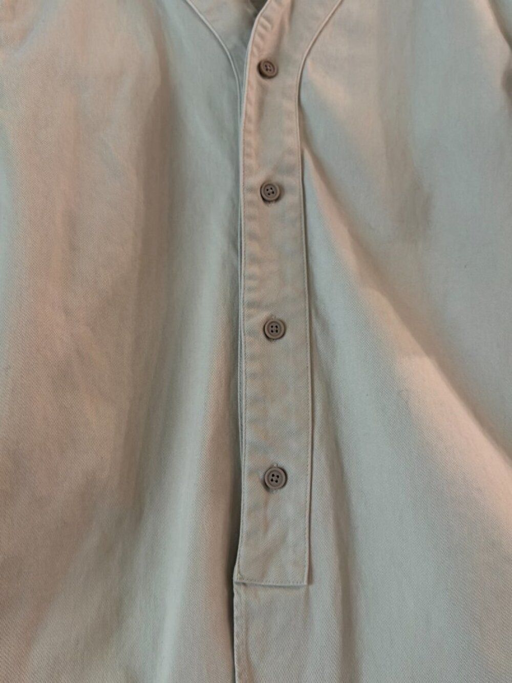 Fear Of God Essentials Women's boy scout Short Sleeve shirt Wheat Large Button - Picture 3 of 7